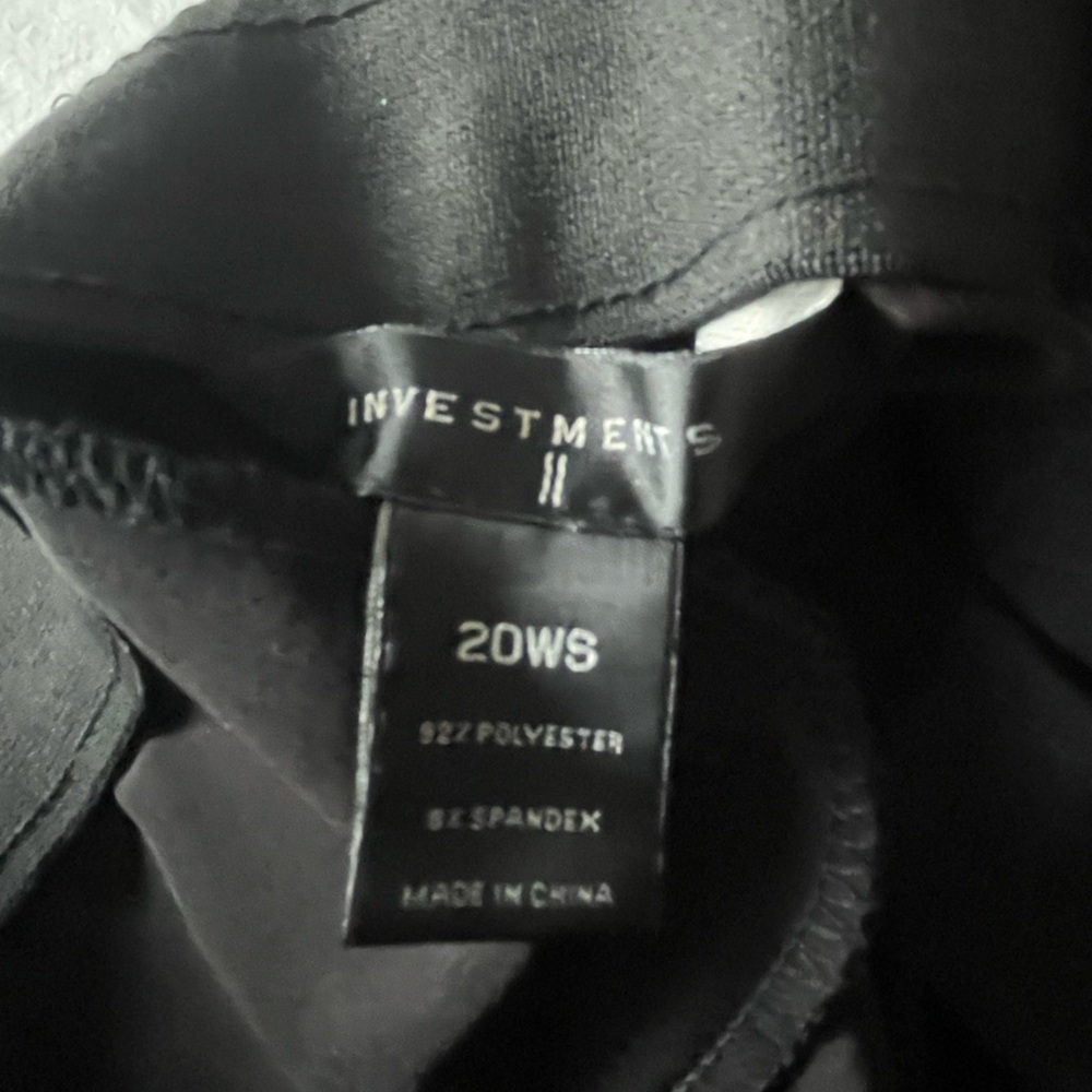 Investments II Black Trousers 20W Short - Picture 13 of 13